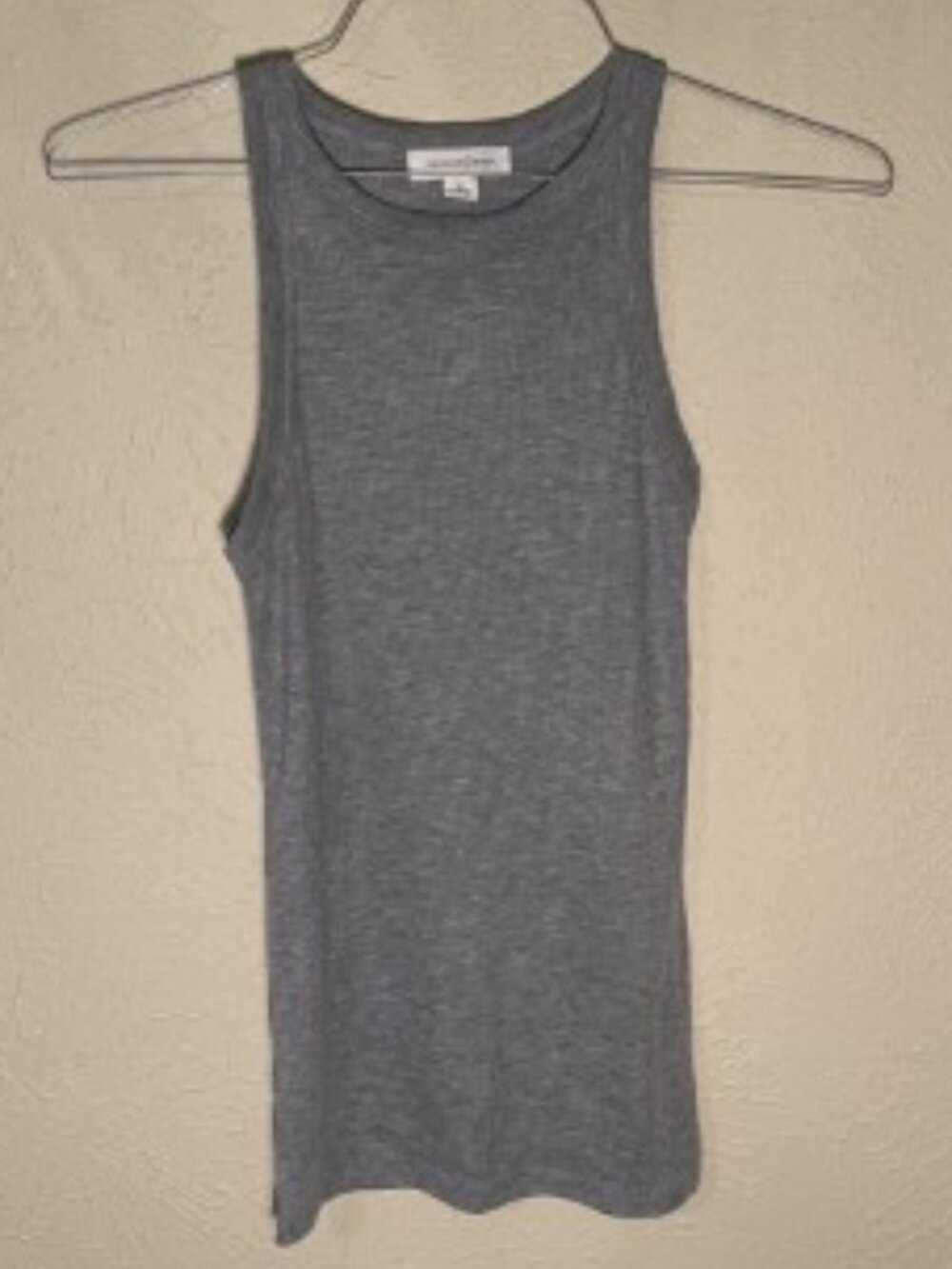 Treasure & Bond Grey Ribbed Tank Top, Size Medium